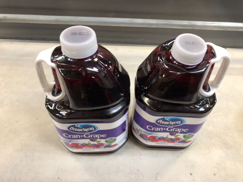 Photo 2 of 2 Pack Ocean Spray Juice Drink, Cran-Grape, 3 Liter Bottle Cran-Grape 101.4 Fl Oz BB: 21 APR 2024
