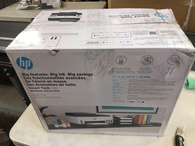 Photo 3 of HP Smart -Tank 7301 Wireless All-in-One Cartridge-free Ink Printer, up to 2 years of ink included, mobile print, scan, copy, automatic document feeder (28B70A)