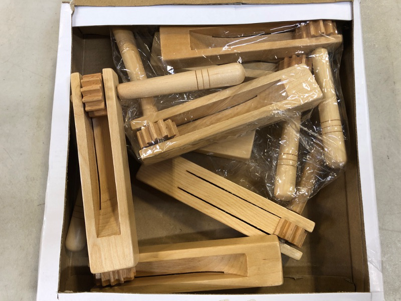 Photo 1 of 8 Pieces Wooden Ratchet Noise Maker, Traditional Mexican Rattle Ratchet Instrument Toy for Sporting Events Party Favor and Celebrations Birthday Present Football Games, 6 x 5.5 x 1.4 Inches
