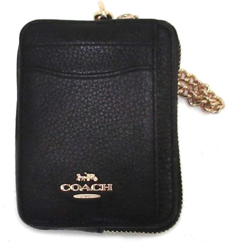 Photo 1 of Coach Zip Card Case Black Style No 6303
