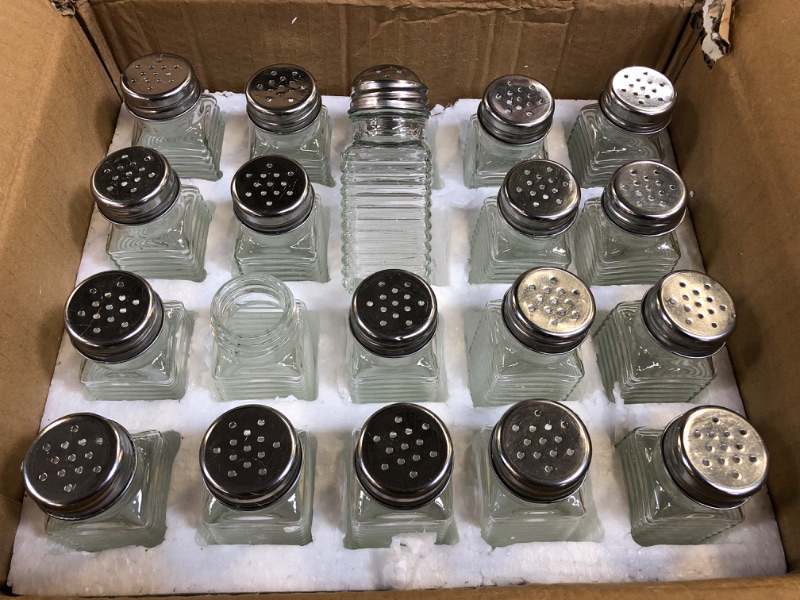 Photo 1 of 20 Pack Salt & Pepper Shakers *** ONE LID MISSING ***