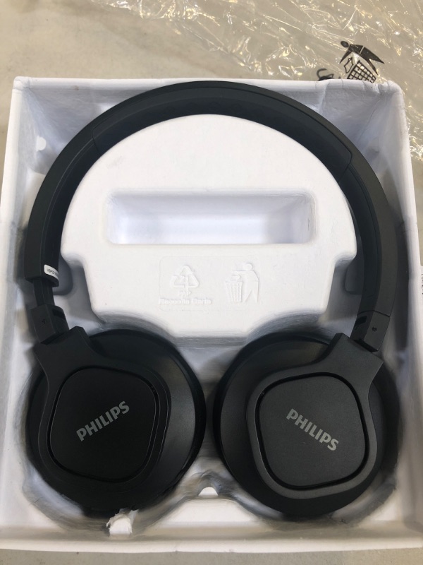 Photo 1 of Philips A4216 Wireless Sports Headphones, up to 35 Hours Play time, Washable Cooling Ear-Cup Cushions, IP55 Water/dust Protection, Bluetooth + 3.5 mm Audio Port, Built-in Microphone TAA4216BK