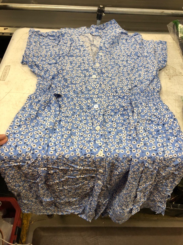 Photo 1 of BLUE FLOWER DRESS - L