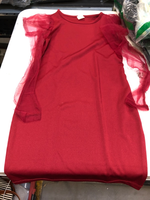 Photo 1 of GIRLS DRESS (RED, 7Y)