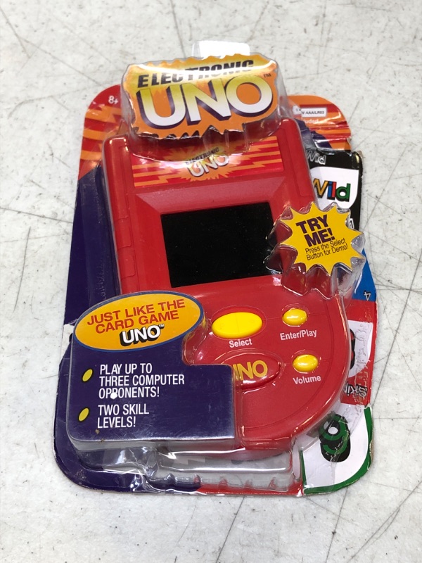 Photo 1 of Basic Fun UNO Electronic Handheld Game with Full Color Screen
