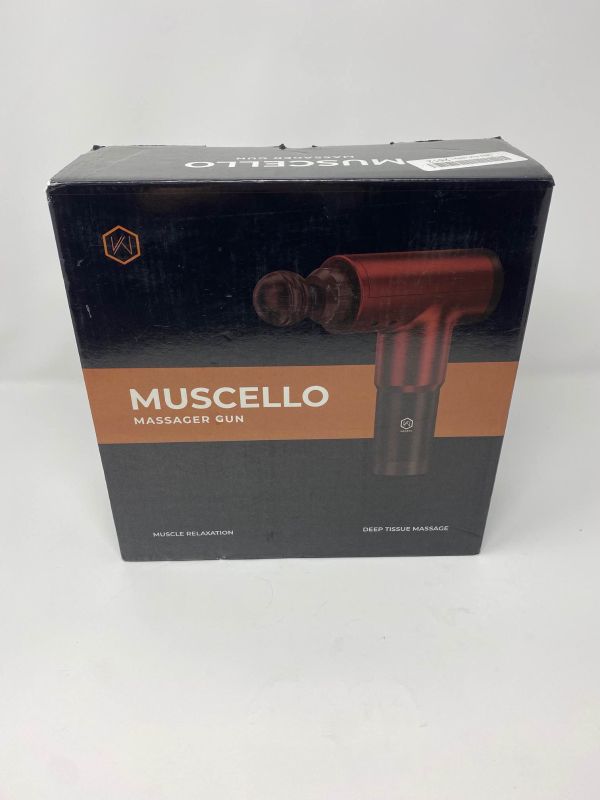 Photo 1 of Muscello Massager Gun for Pain Relief – Deep Tissue Massage – Handheld Elect
