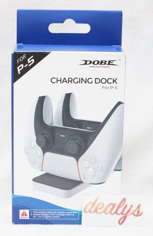 Photo 1 of Dobe for P-5 Charging Dock Fast Charging Double Controller Dock - PS5
