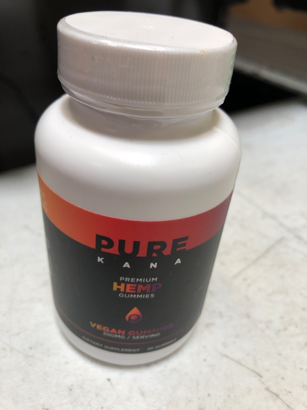 Photo 1 of (1 PACK) - PURE KANA HEMP , 30 DAY SUPPLY - 300MG/SERVING - VEGAN GUMMIES 