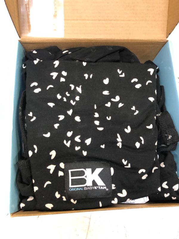 Photo 2 of Baby K'tan Baby Wrap Carrier - Pre Wrapped and Simple as 1-2-3, Pillowy Soft, Slip On - Not Like Any Newborn Sling, No Rings, No Tying, No Buckles - Original Sweetheart Black (X-Small)
