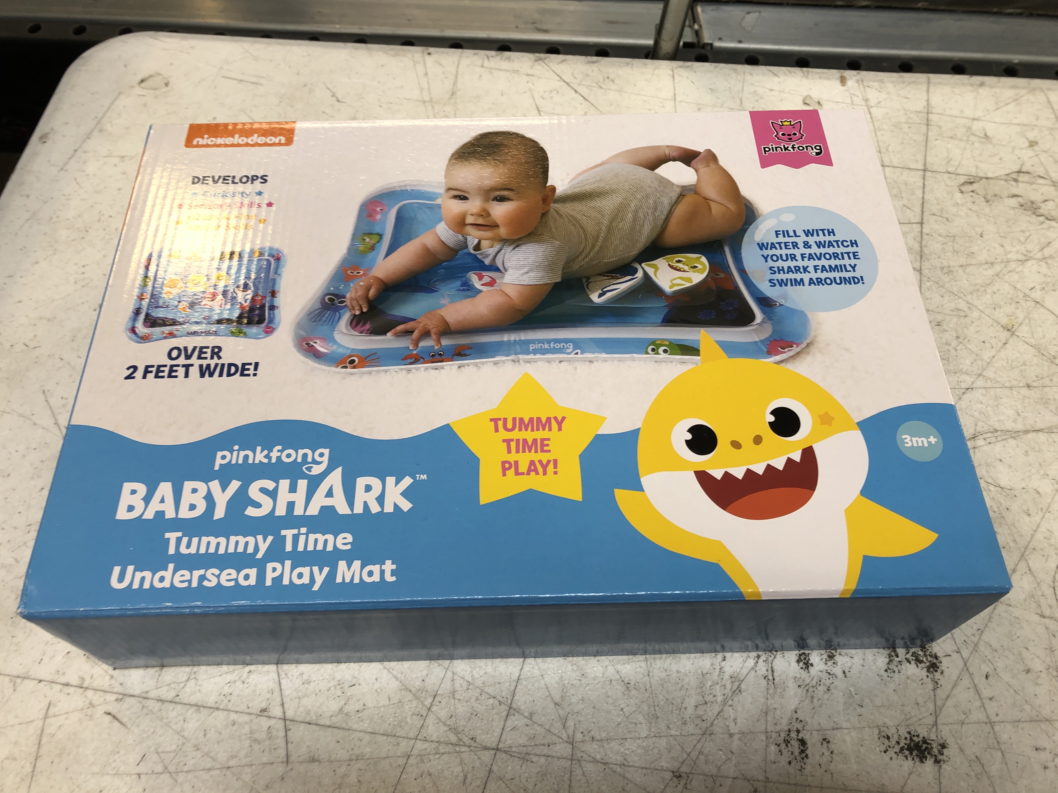 Photo 3 of Baby Shark Tummy Time Water Filled Play Mat – Infant Toys to Help Learn How to Crawl – Baby Shark Official