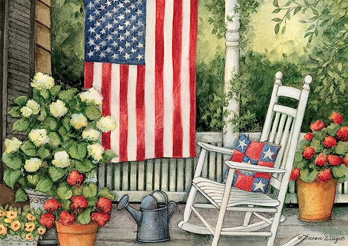 Photo 1 of Buffalo Games - Susan Winget - Front Porch Flag - 500 Piece Jigsaw Puzzle
