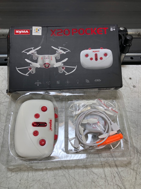 Photo 2 of Cheerwing Syma X20 Mini Drone for Kids and Beginners RC Nano Quadcopter with Auto Hovering 3D Flip(White)