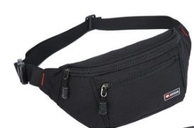 Photo 1 of  Fanny Packs for Men and Women, Water Resistant Sports Waist Pack Bag Hip Bum Bag for Travel Hiking Running Black