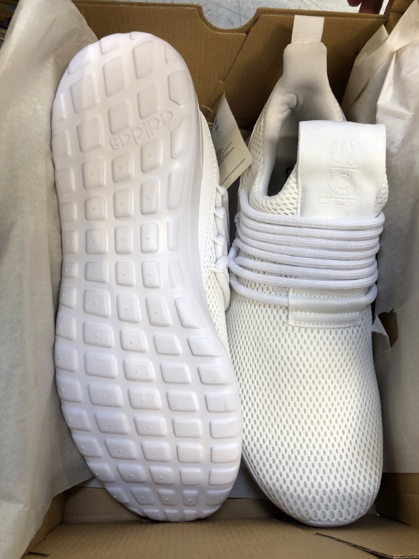 Photo 1 of adidas Men's Lite Racer Adapt 3.0 Wide Running Shoe 8 White/White/Dove Grey