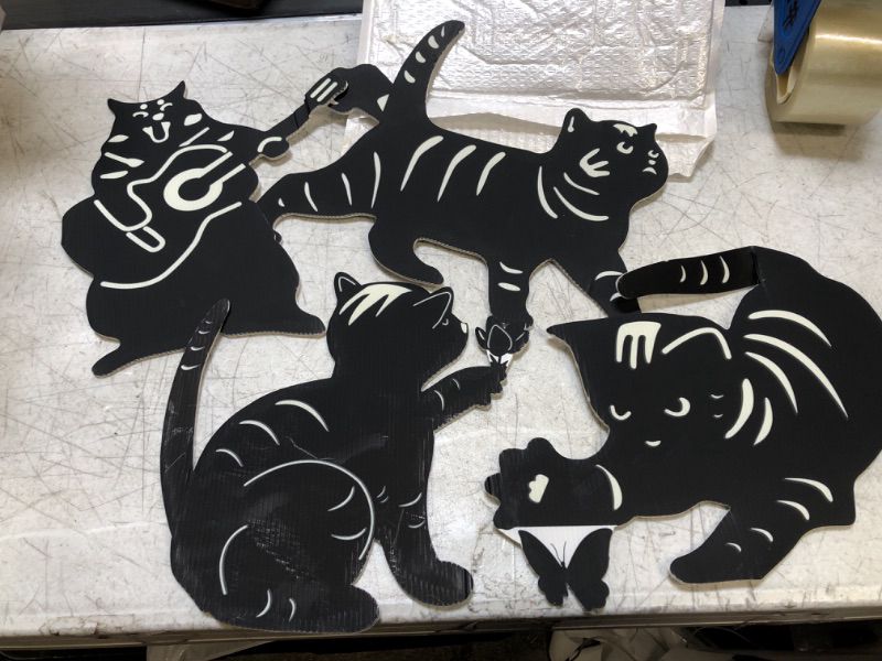 Photo 1 of 13 INCH CARDBOARD  BLACK CAT YARD SIGNS 