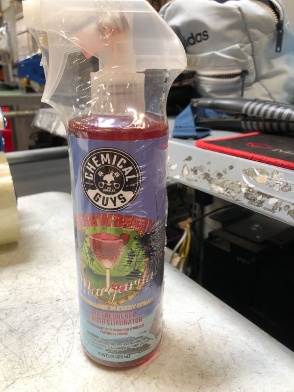 Photo 2 of Chemical Guys AIR_223_16 Strawberry Margarita Premium Air Freshener and Odor Eliminator (16 oz)