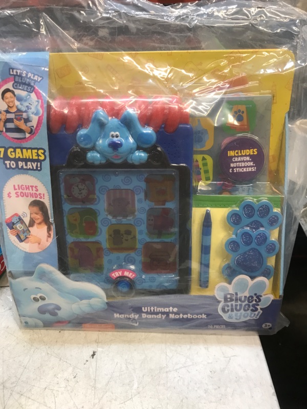 Photo 2 of Blue’s Clues & You! Ultimate Handy Dandy Notebook, Interactive Kids Toy with Lights and Sounds, Blue's Clues Game, by Just Play