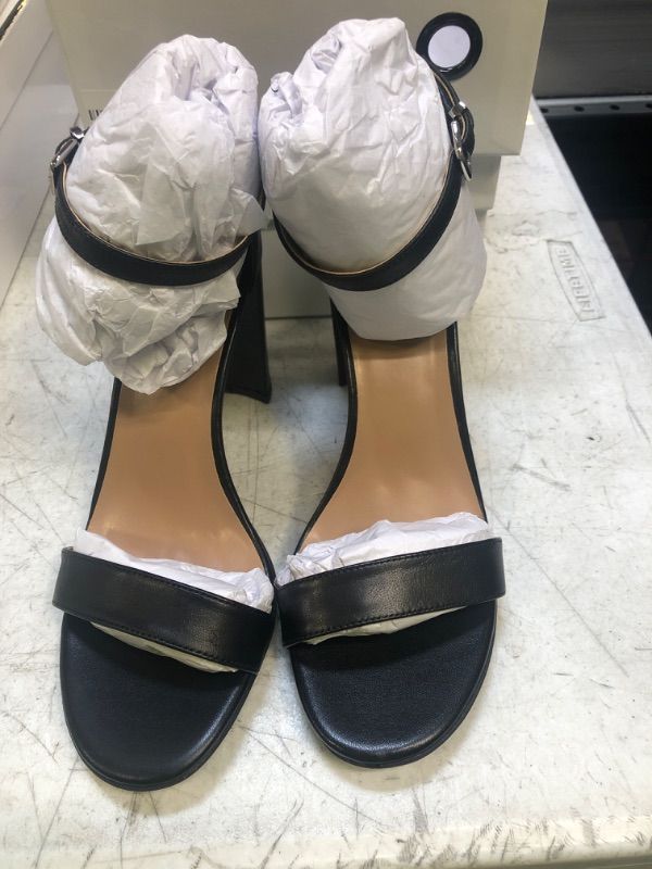 Photo 1 of ALLASWISH Women's Chunky Heel Pump Open Toe Ankle Strap Sandals SIZE 8 