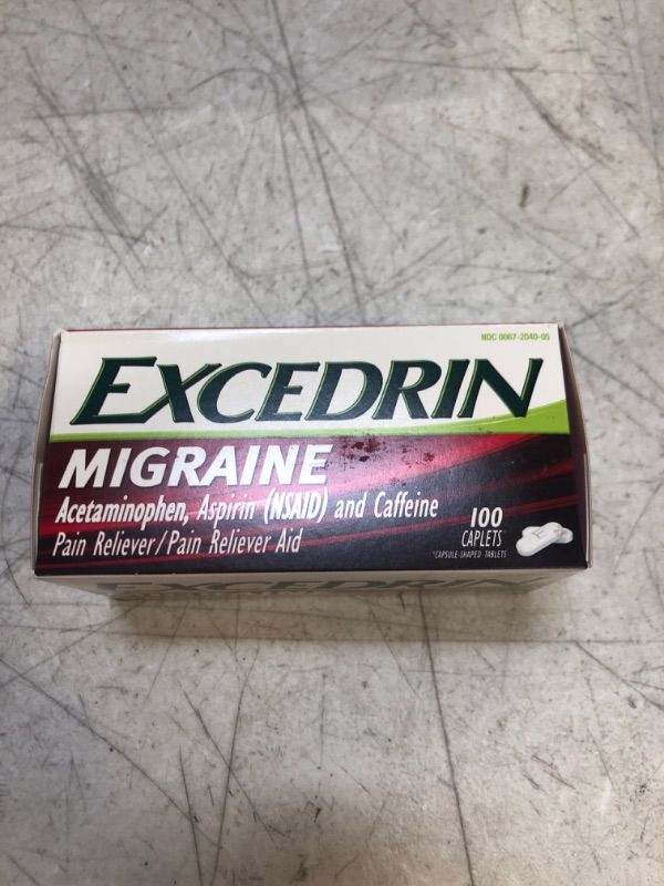 Photo 1 of  EXP SEP 2025  Excedrin Migraine Caplets 100 Caps by Novartis Consm Hlth Inc