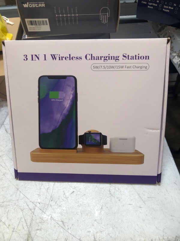 Photo 1 of 3 IN 1 WIRELESS CHARGING STATION 