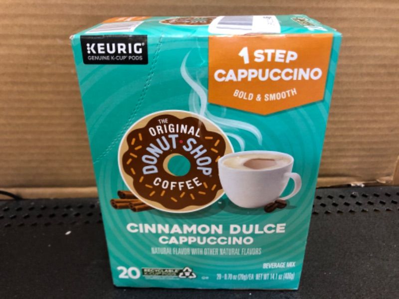 Photo 2 of 20pods--The Original Donut Shop One-Step Cinnamon Dulce Cappuccino, Keurig Single-Serve K-Cup Pods ---- exp date07/2023
