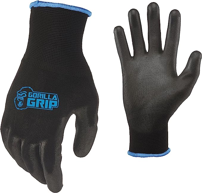 Photo 1 of 1par size large----GORILLA GRIP Never Slip, Maximum Grip All-Purpose Gloves Large