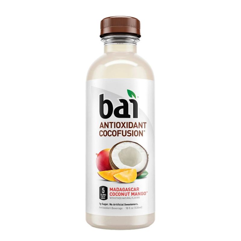 Photo 1 of 6Pack Bai Cocofusion Antioxidant Infused Beverage, Madagascar Coconut Mango - 18 Fl Oz Bottle---Exp Date 06-23-2023
