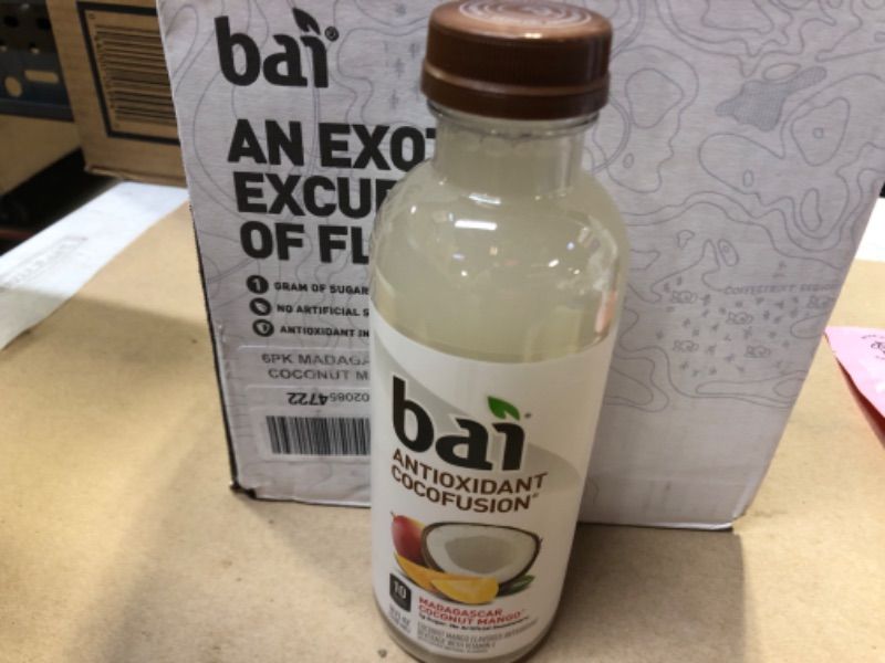 Photo 2 of 6Pack Bai Cocofusion Antioxidant Infused Beverage, Madagascar Coconut Mango - 18 Fl Oz Bottle---Exp Date 06-23-2023

