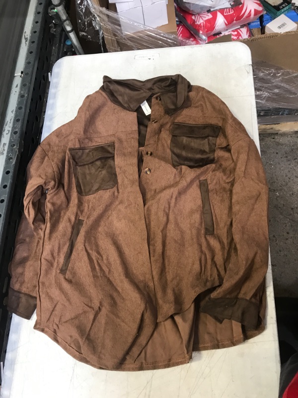 Photo 1 of Brown Long Sleeve Buttoned Shirt, Medium