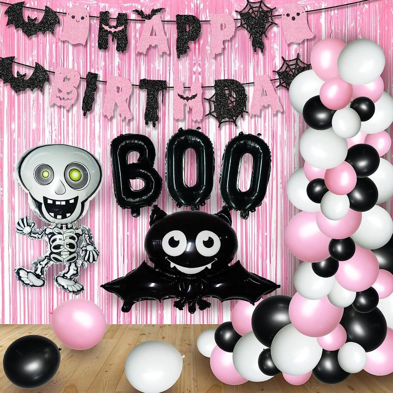 Photo 1 of 6T-halloween happy birthday pink Decoration 
