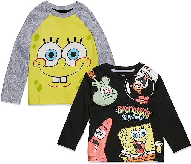 Photo 1 of  Size 14-16 -- SpongeBob SquarePants Patrick Squidward 2 Pack T-Shirts Toddler To Big Kid
