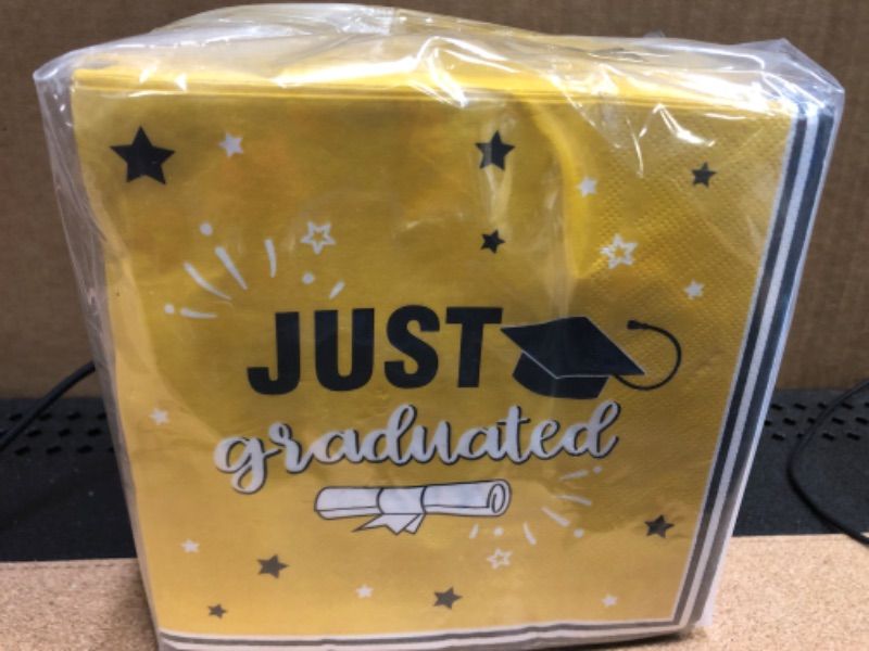 Photo 1 of 200pcs--Gatherfun Graduation Party Disposable Napkins  