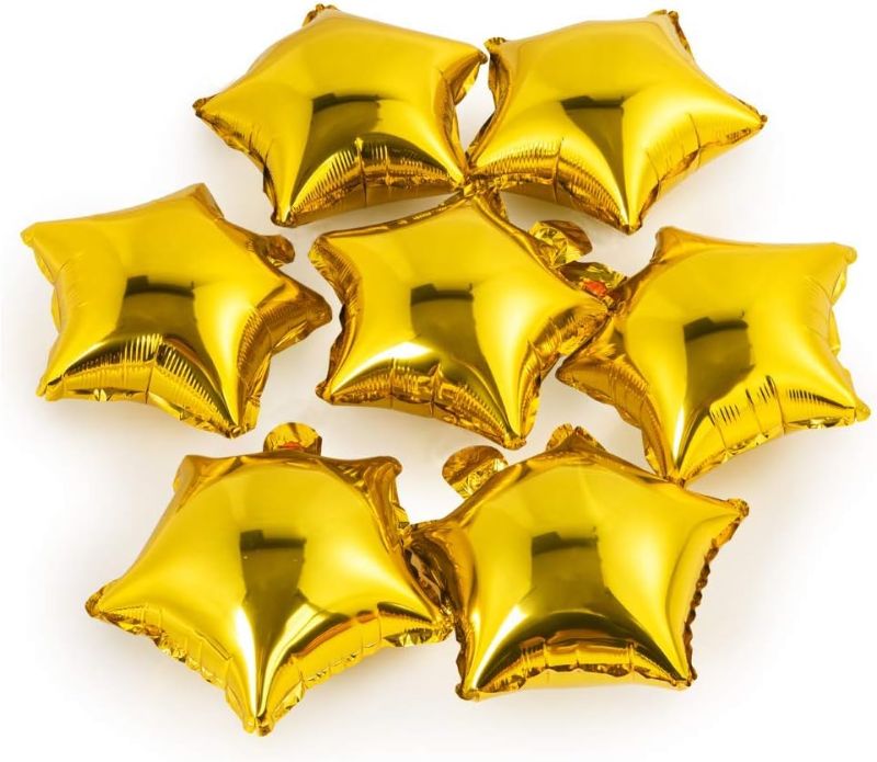 Photo 1 of 10 Inch Gold Star Sh...ding Party Decoration
