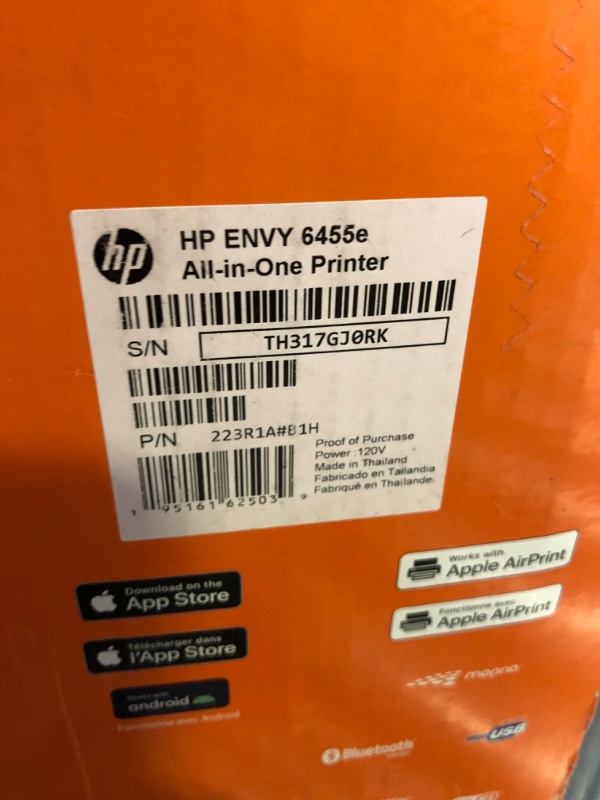 Photo 4 of HP ENVY 6455e Wireless Color All-in-One Printer with 6 Months Free Ink with HP+ (223R1A)