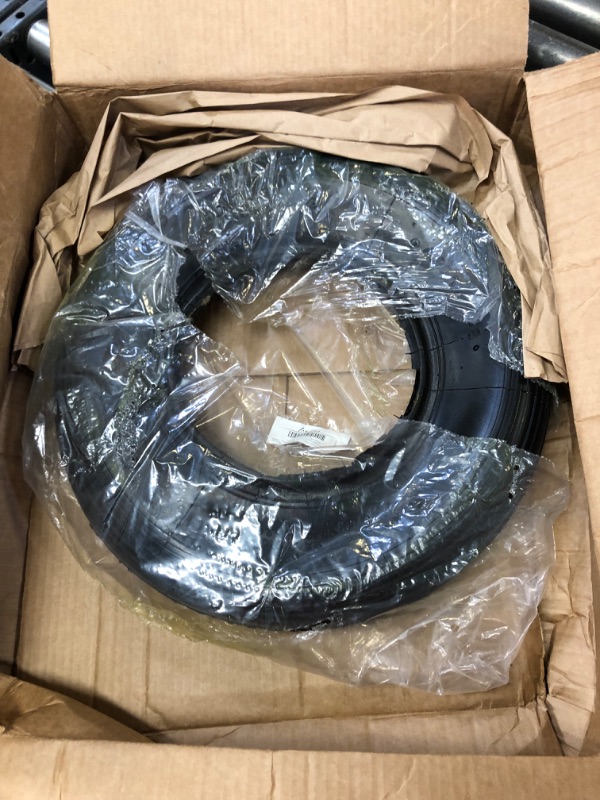 Photo 2 of (2-Set) AR-PRO 4.80/4.00-8" Tire and Inner Tube Set - Universal Replacement Tires and Inner Tubes with 15.5" Outer Tire Diameter and 4.80" Tire Width - Fits on Dollies, Trolleys, Wagons, and More