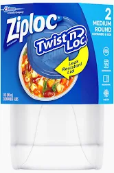 Photo 1 of Ziploc Twist 'N Loc Containers, 2 Cup