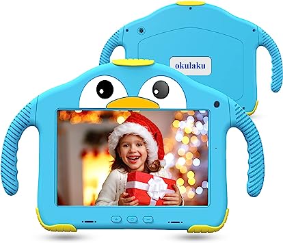 Photo 1 of Kids Tablet 7'', Toddler Android Tablet for Kids w/ 32GB ROM, WiFi Children Tablet Dual Camera, Parental Control, Educational Games, Kid App Pre-Installed Google Playstore YouTube Netflix for Boy Girl