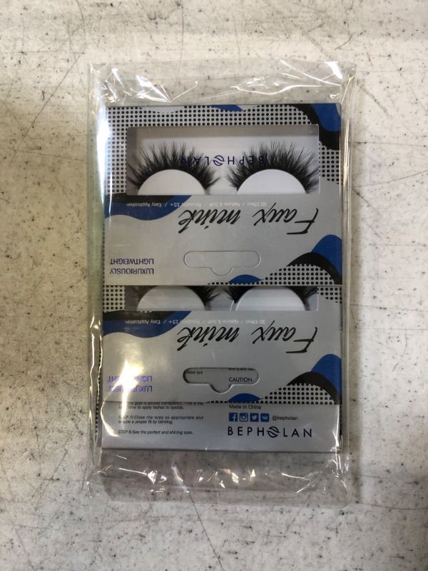 Photo 2 of Lashes Natural Look False Eyelashes - Bepholan Fake Eyelashes 3D Super Fluffy False Lashes Clear Band Wispy Lashes 3-Pack Faux Mink Lashes,XMZ24-3
