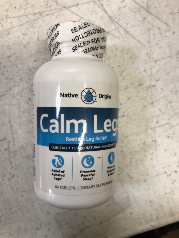 Photo 2 of Native Origins Calm Legs Restless Legs Relief Tablets, 60 Ct