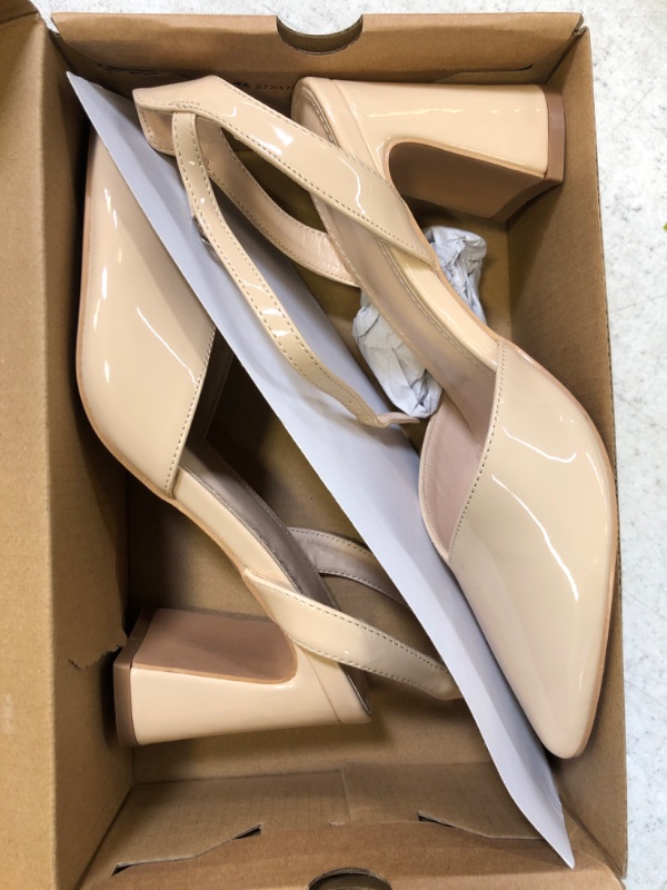 Photo 1 of Juliet Holy Womens Closed Toe Heels Chunky Block Heel Ankle Strap Pumps Slingback Heeled Sandals SIZE 5.5
