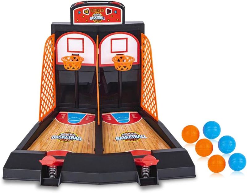 Photo 1 of ArtCreativity Desktop Arcade Basketball Game, Tabletop Indoor Basketball Shooting Game for Kids and Adults, Desk Games for Office for Adults, Best Gift Idea for Boys and Girls