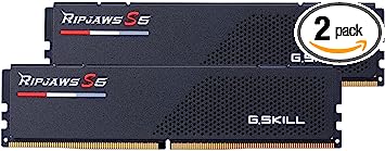 Photo 1 of G.Skill RipJaws S5 Series (Intel XMP) 32GB (2 x 16GB) 288-Pin SDRAM DDR5 6000 CL30-40-40-96 1.35V Dual Channel Desktop Memory F5-6000J3040F16GA2-RS5K (Matte Black)
