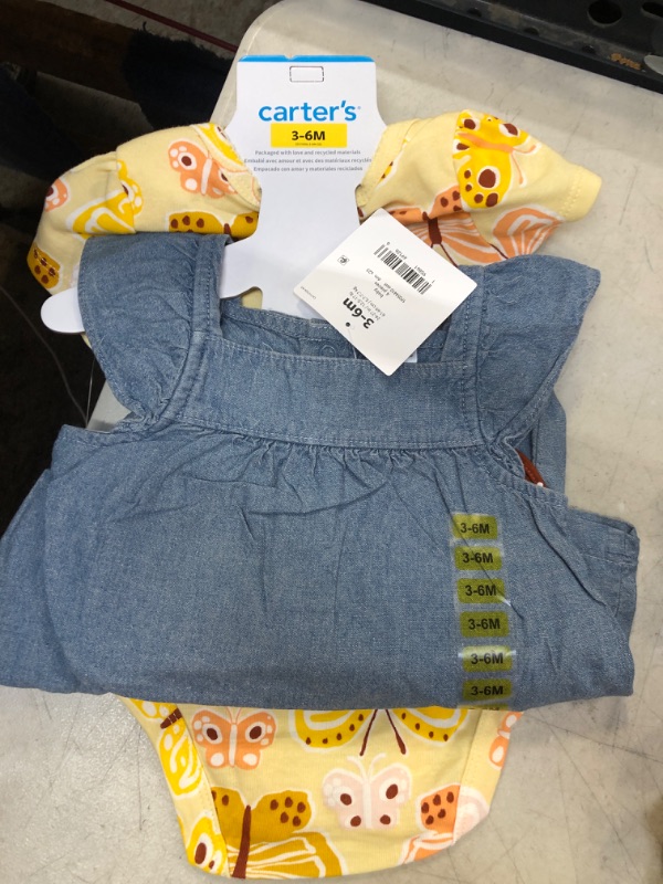 Photo 2 of Carter's Baby Girl's 4-Piece Mix & Match Tops and Diaper Cover Sets
Size: 3-6M