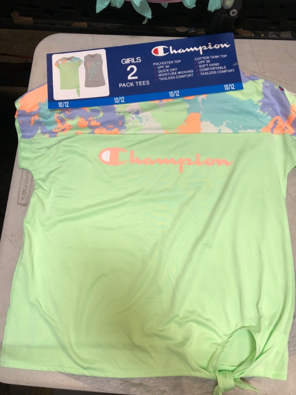 Photo 2 of Champion Girls 2-Pack Active Wear UPF 30 Moisture Wicking T-shirts
Size: 10/12