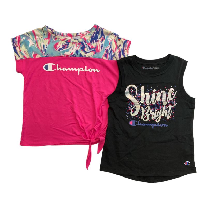 Photo 1 of Champion Girls 2-Pack Active Wear UPF 30 Moisture Wicking T-shirts
Size; 14/16