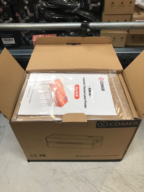 Photo 2 of K COMER Shipping Label Printers High Speed 4x6 Commercial Direct Thermal Printer Labels Maker Machine for Shipment Package, Compatible with Amazon Ebay Shopify Etsy UPS on Windows/Mac/Linux RX416-203DPI