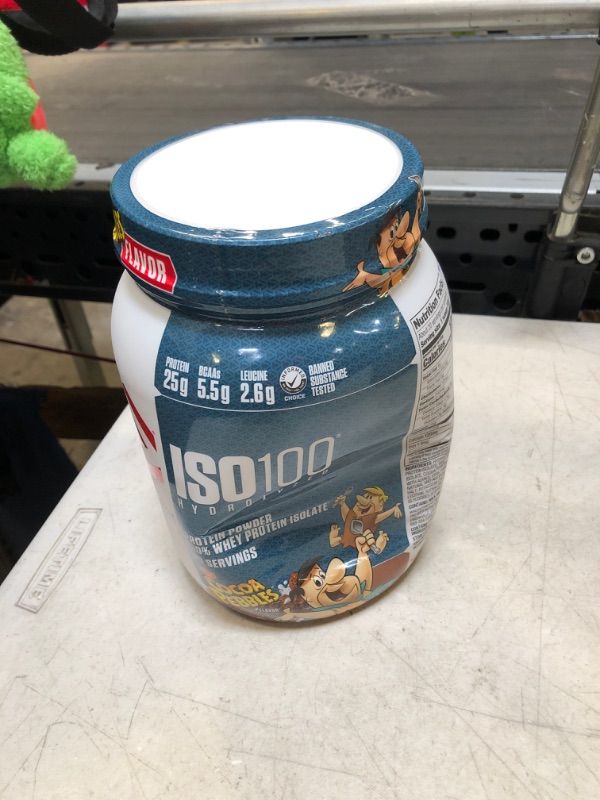 Photo 2 of Dymatize ISO100 Hydrolyzed Protein Powder, 100% Whey Isolate Protein, 25g of Protein, 5.5g BCAAs, Gluten Free, Fast Absorbing, Easy Digesting, Cocoa Pebbles, 20 Servings Cocoa Pebbles 20.0 Servings (Pack of 1)( EXP: 04/25)