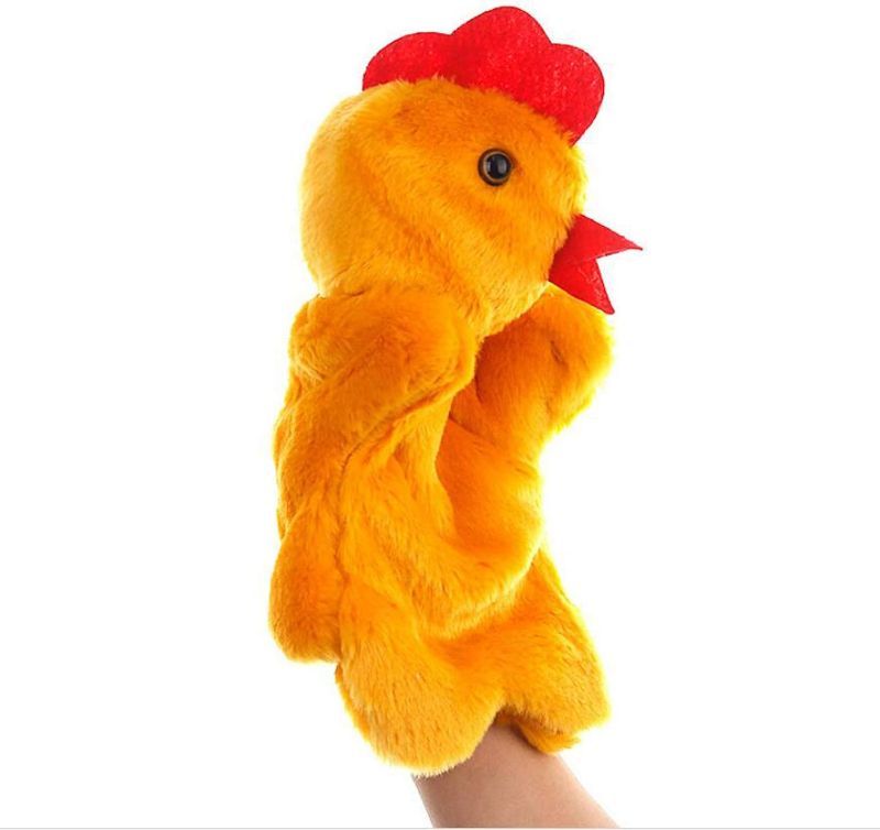 Photo 1 of Hand Puppets Chicken Plush Hen Animal Toys for Imaginative Pretend Play Storytelling Gifts for Kids
