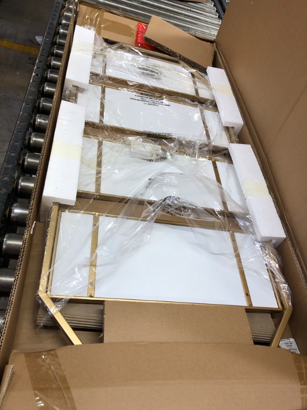 Photo 1 of ADELA FOLDING SHELF 18X41 WHITE/GOLD