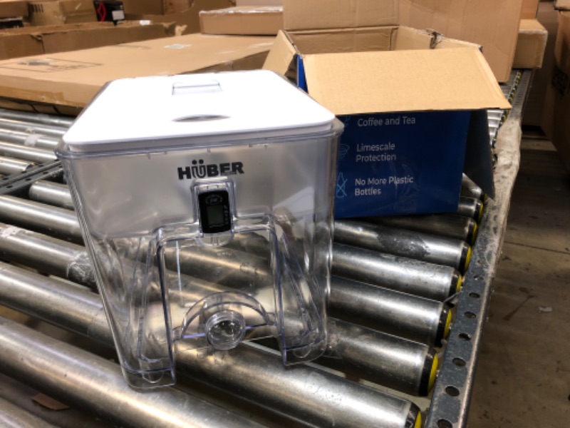 Photo 1 of HUBER Extra Large 40 Cup Water Filter Pitcher Dispenser for Fridge and Countertop, 2.5 Gallons with Filter, Water Purifier, Filtered Water Dispenser